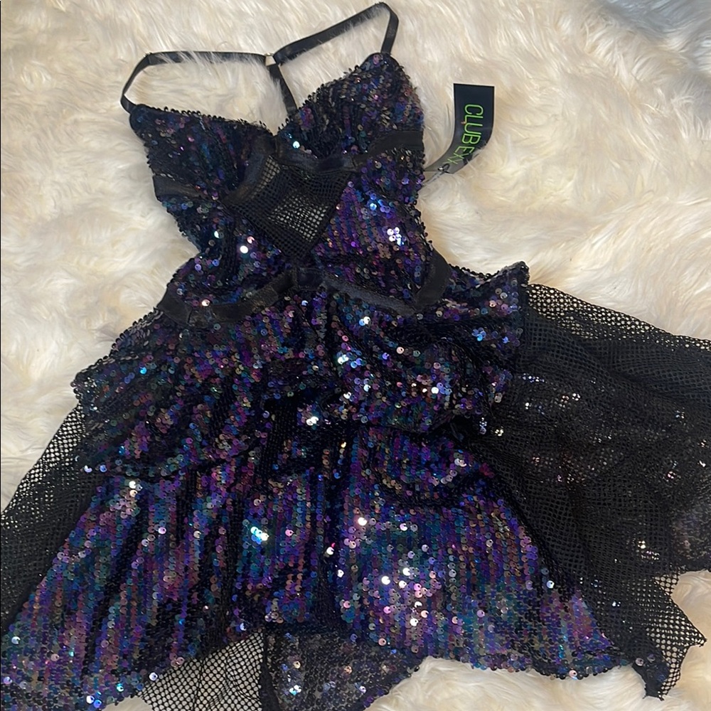 NWT Club Exx Firefly Mini Dress - Picture 1 of 9